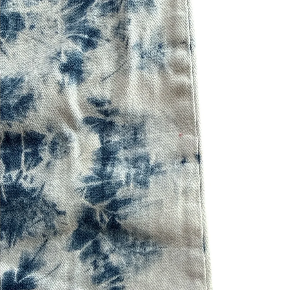 Tractr girls‎ Blue & White Tie Dye Wide Leg Jeans – Size 7
